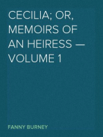 Cecilia; Or, Memoirs of an Heiress — Volume 1