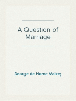 A Question of Marriage