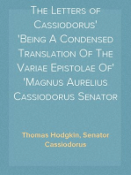 The Letters of Cassiodorus
Being A Condensed Translation Of The Variae Epistolae Of
Magnus Aurelius Cassiodorus Senator