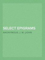 Select Epigrams from the Greek Anthology