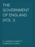 The Government of England (Vol. I)