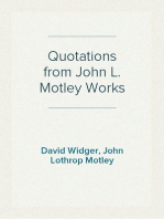 Quotations from John L. Motley Works