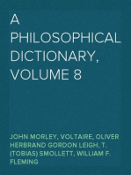 A Philosophical Dictionary, Volume 8