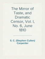 The Mirror of Taste, and Dramatic Censor, Vol. I, No. 6, June 1810