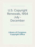 U.S. Copyright Renewals, 1954 July - December