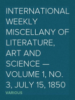 International Weekly Miscellany of Literature, Art and Science — Volume 1, No. 3, July 15, 1850