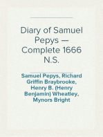 Diary of Samuel Pepys — Complete 1666 N.S.