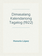 Dimasalang Kalendariong Tagalog (1922)