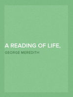 A Reading of Life, Other Poems