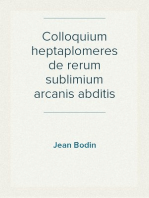 Colloquium heptaplomeres de rerum sublimium arcanis abditis