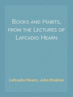 Books and Habits, from the Lectures of Lafcadio Hearn