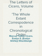 The Letters of Cicero, Volume 1
The Whole Extant Correspodence in Chronological Order