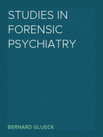 Studies in Forensic Psychiatry