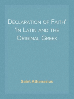 Declaration of Faith
In Latin and the Original Greek