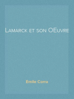 Lamarck et son OEuvre