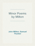 Minor Poems by Milton