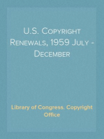 U.S. Copyright Renewals, 1959 July - December