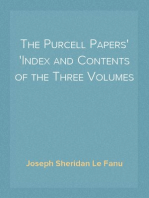 The Purcell Papers
Index and Contents of the Three Volumes
