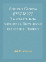 Antonio Canova (1757-1822)
La vita italiana durante la Rivoluzione francese e l'Impero