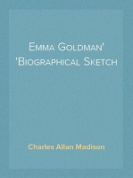 Emma Goldman
Biographical Sketch