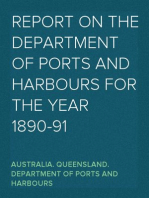 Report on the Department of Ports and Harbours for the Year 1890-91