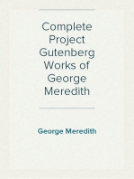 Complete Project Gutenberg Works of George Meredith