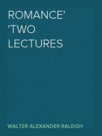 Romance
Two Lectures