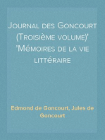 Journal des Goncourt (Troisième volume)
Mémoires de la vie littéraire
