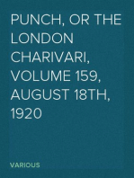 Punch, or the London Charivari, Volume 159, August 18th, 1920