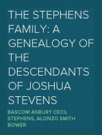 The Stephens Family: A Genealogy of the Descendants of Joshua Stevens