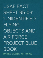 USAF Fact Sheet 95-03
Unidentified Flying Objects and Air Force Project Blue Book