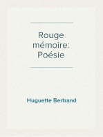 Rouge mémoire: Poésie