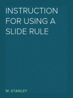 Instruction for Using a Slide Rule