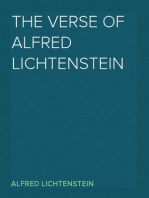 The Verse of Alfred Lichtenstein