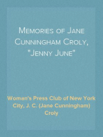 Memories of Jane Cunningham Croly, "Jenny June"