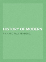 History of Modern Philosophy
From Nicolas of Cusa to the Present Time