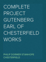Complete Project Gutenberg Earl of Chesterfield Works