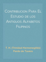 Contribucion Para El Estudio de los Antiguos Alfabetos Filipinos