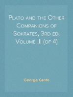 Plato and the Other Companions of Sokrates, 3rd ed. Volume III (of 4)