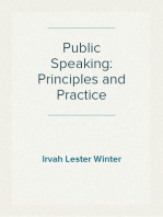 Public Speaking: Principles and Practice