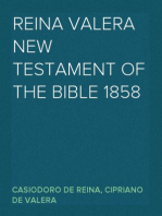 Reina Valera New Testament of the Bible 1858