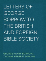 Letters of George Borrow to the British and Foreign Bible Society