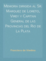 Memoria dirigida al Sr. Marquez de Loreto, Virey y Capitan General de las Provincias del Rio de La Plata