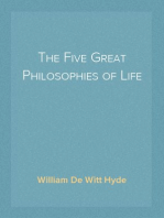 The Five Great Philosophies of Life