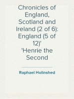 Chronicles of England, Scotland and Ireland (2 of 6): England (5 of 12)
Henrie the Second