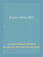 Essay upon Wit