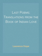 Last Poems: Translations from the Book of Indian Love