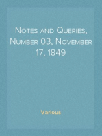 Notes and Queries, Number 03, November 17, 1849