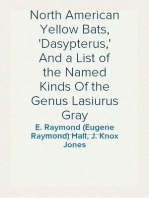 North American Yellow Bats, 'Dasypterus,' And a List of the Named Kinds Of the Genus Lasiurus Gray