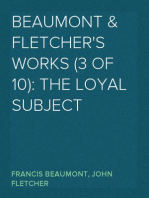 Beaumont & Fletcher's Works (3 of 10): The Loyal Subject